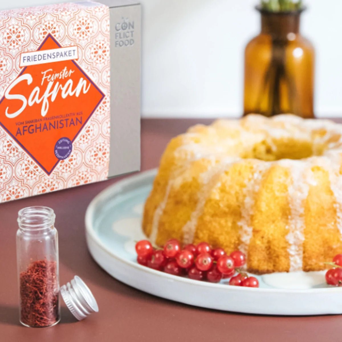 HERRLICHER VEGANER SAFRANKUCHEN - Conflictfood