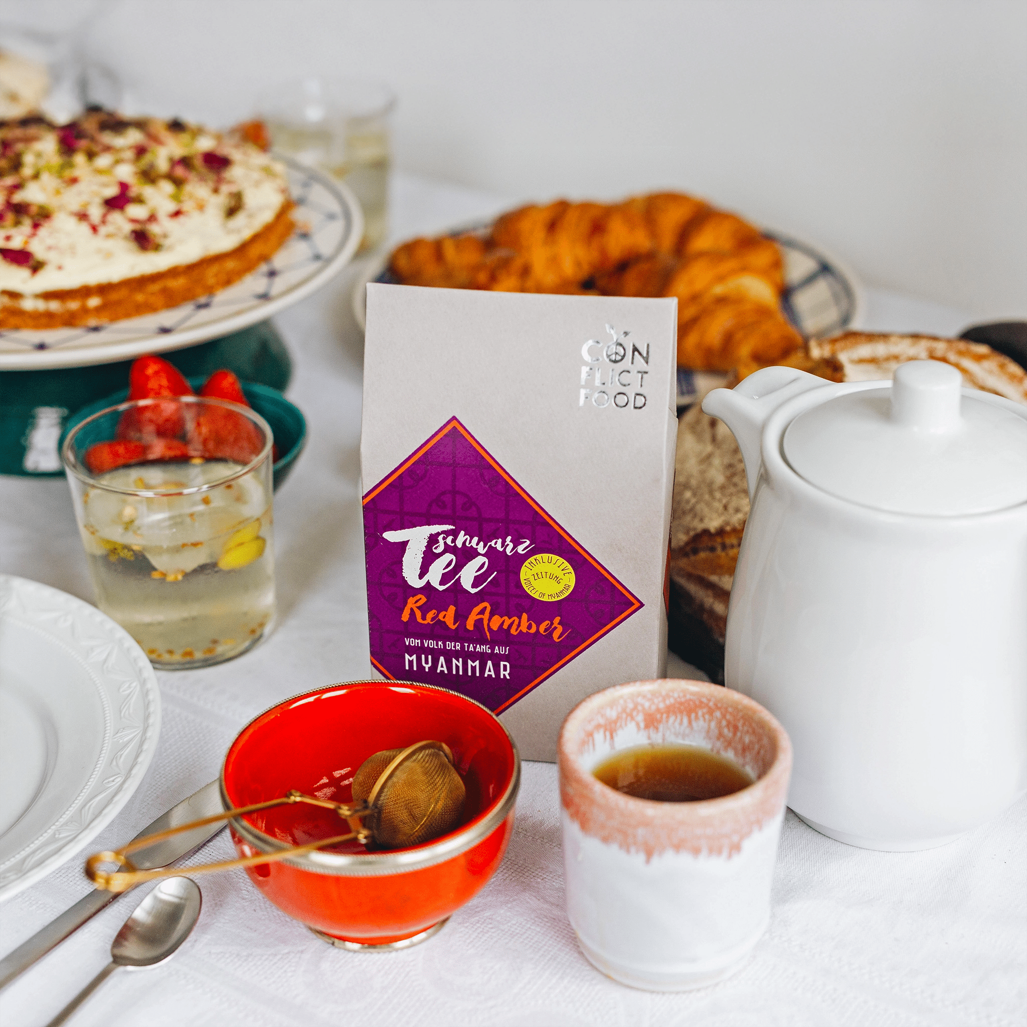 Bio - Schwarztee "Red Amber", Päckchen 80g - Conflictfood