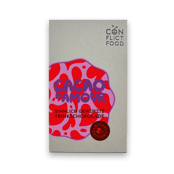 Päckchen Cacao DAmour Trinkschokolade Conflictfood