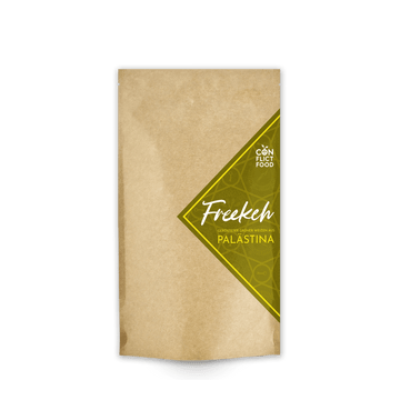 Freekeh gerösteter grüner Weizen aus Palästina Vorratsbeutel Conflictfood