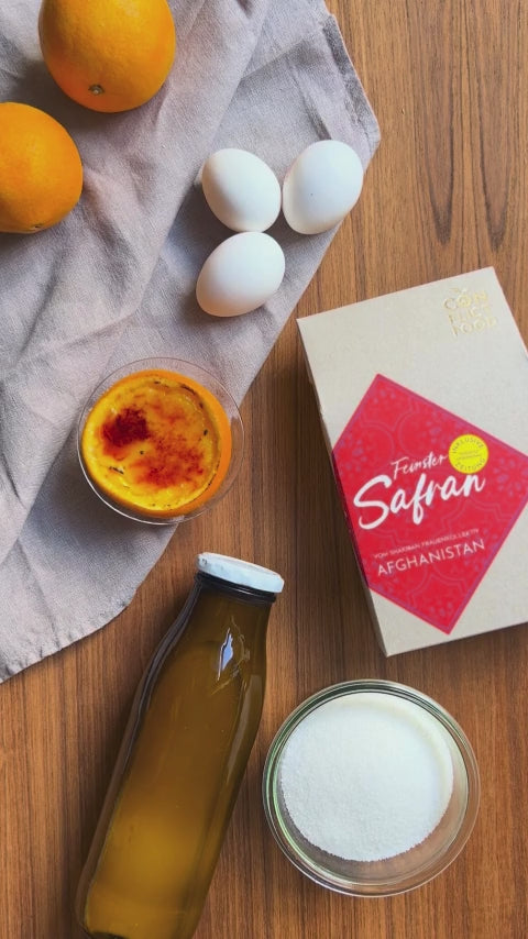 Video laden: Creme Brulee mit Safran