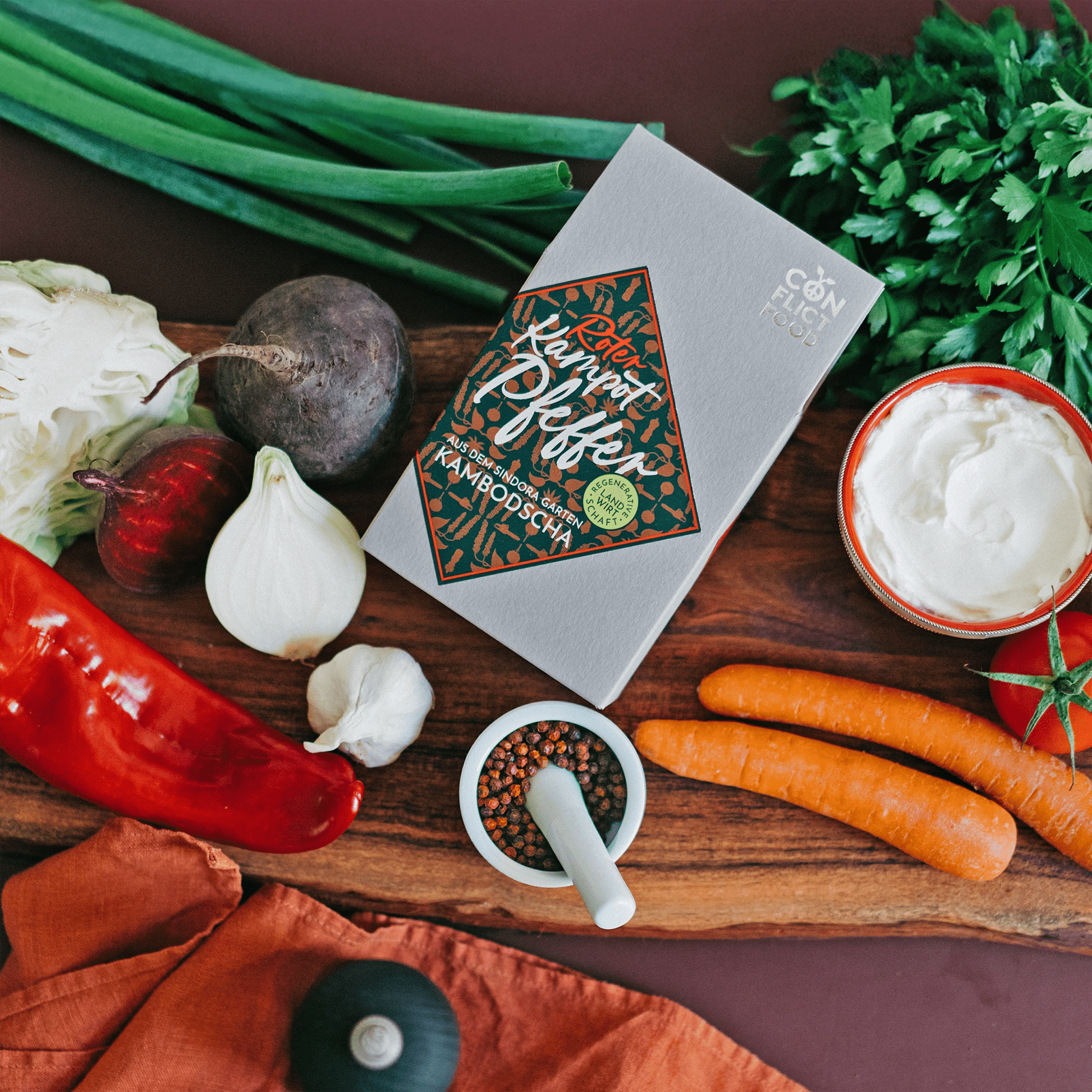 Roter Kampot Pfeffer, Päckchen 33g - Conflictfood