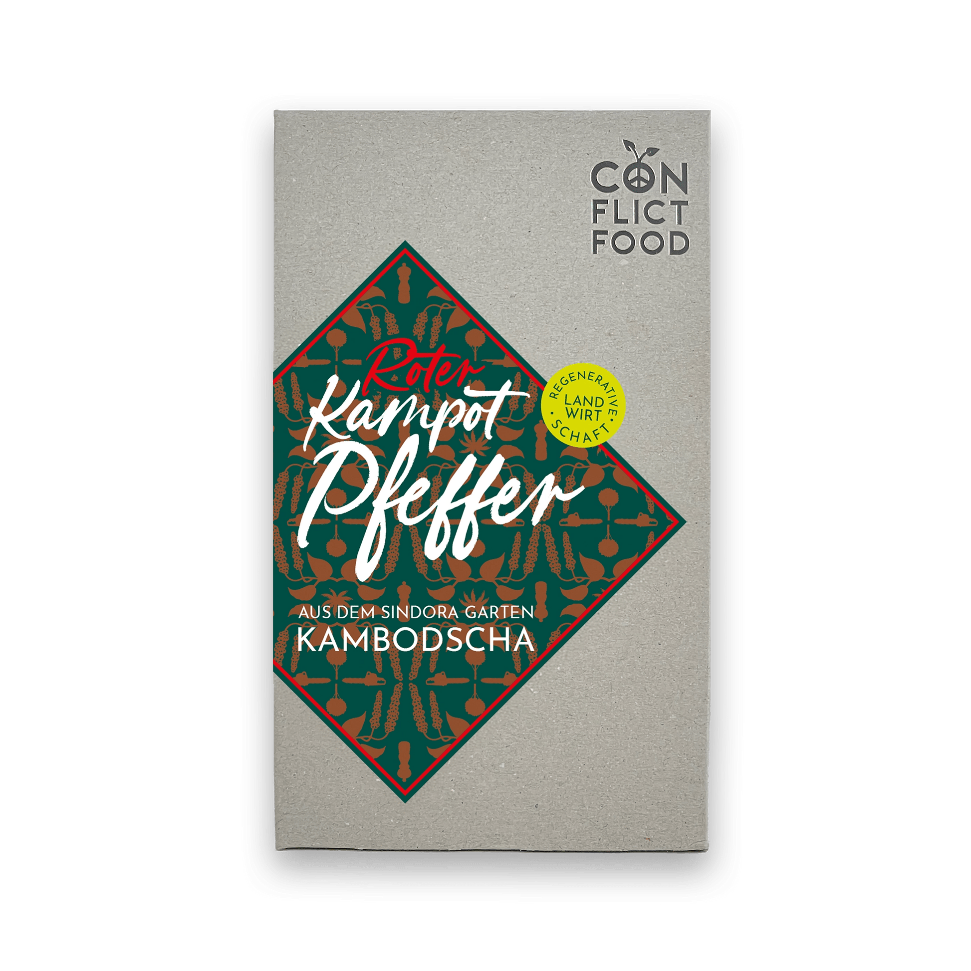 Roter Kampot Pfeffer aus Kambodscha Conflictfood Päckchen