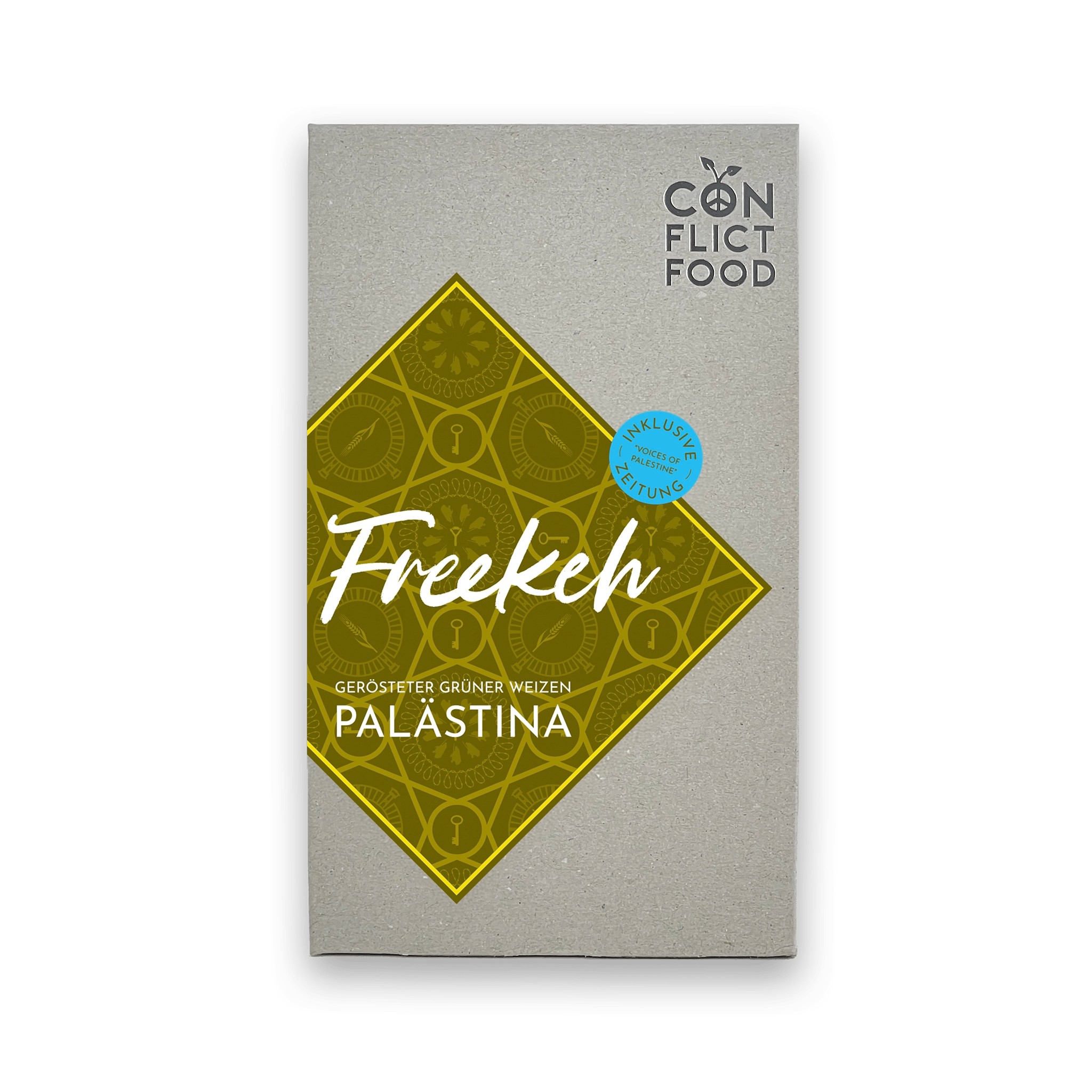 Freekeh Gerösteter grüner Weizen aus Palästina Conflictfood Päckchen