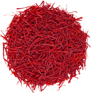 rote ganze Safranfäden getrocknet