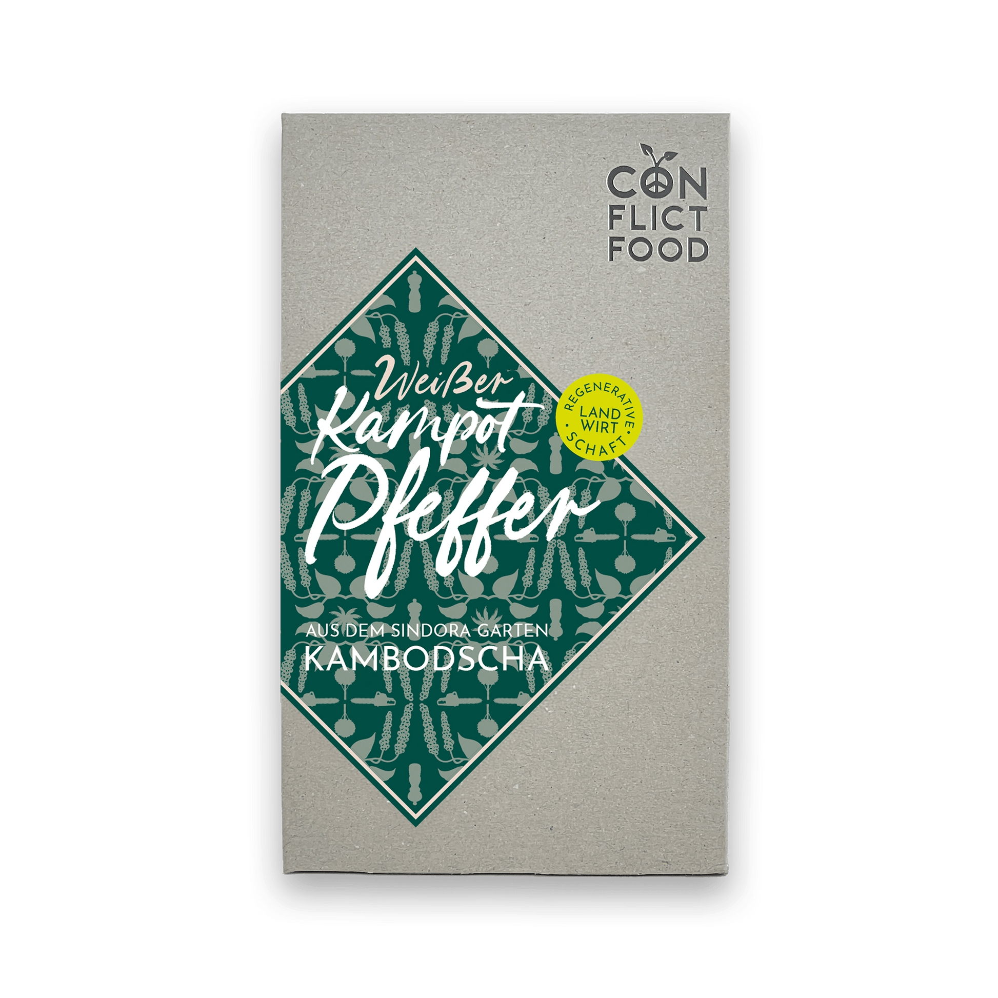 Weisser Kampot Pfeffer aus Kambodscha Conflictfood Päckchen