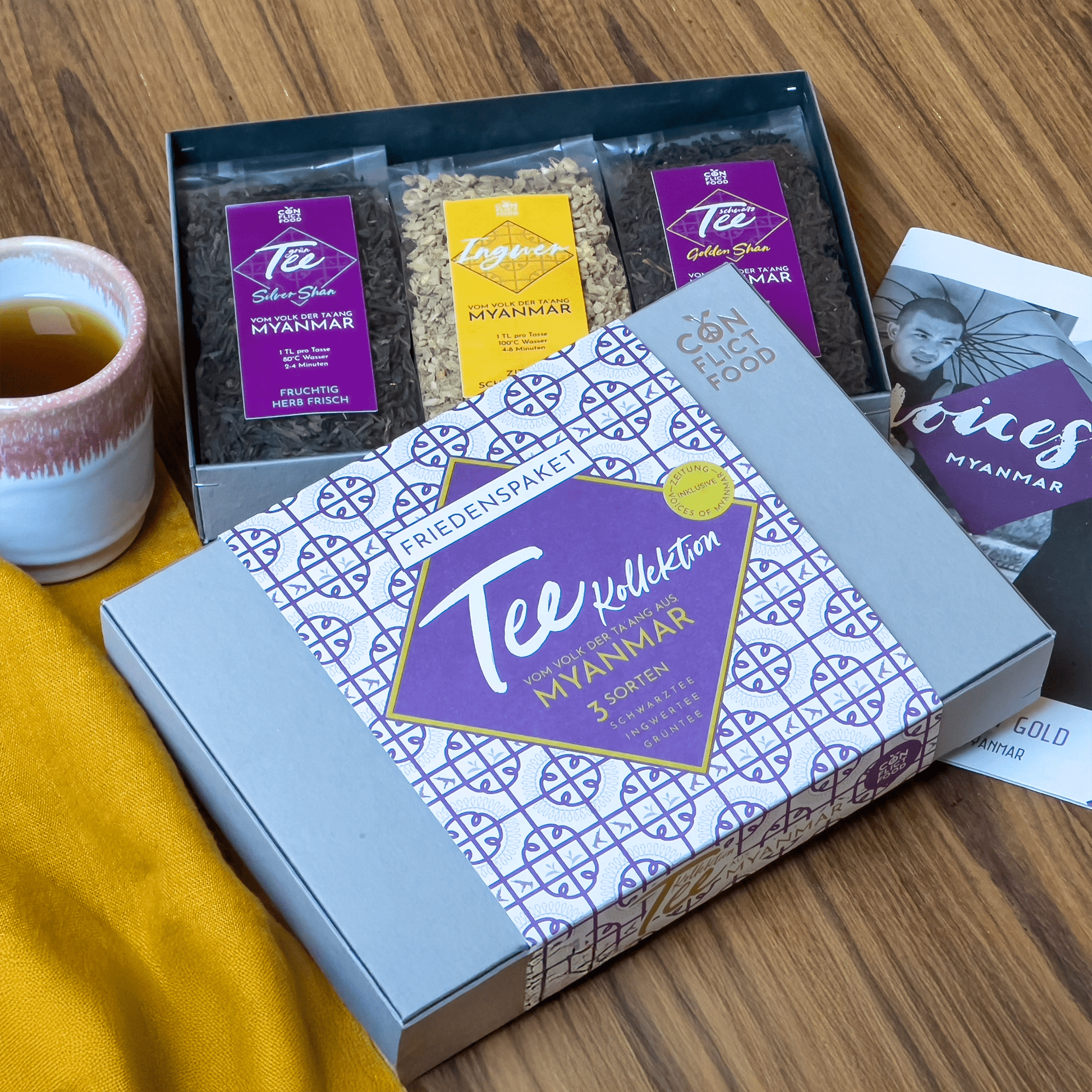 Geschenkpaket: Tee Kollektion 3 Sorten - Conflictfood