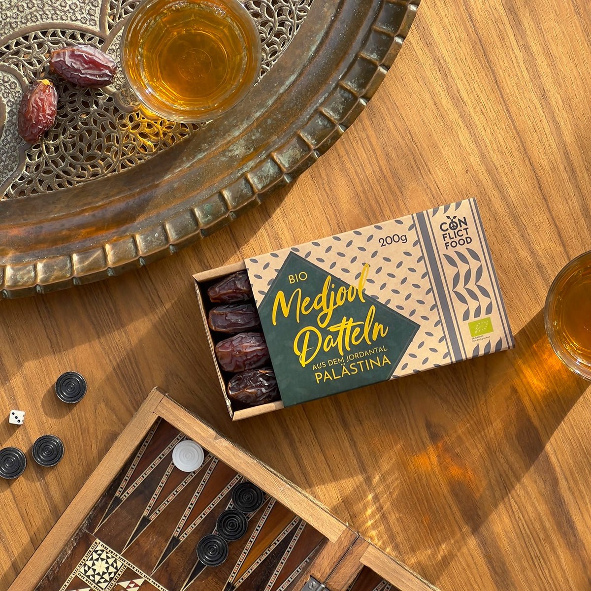 Gold des Jordantals – 4x Bio - Medjool Datteln - Conflictfood