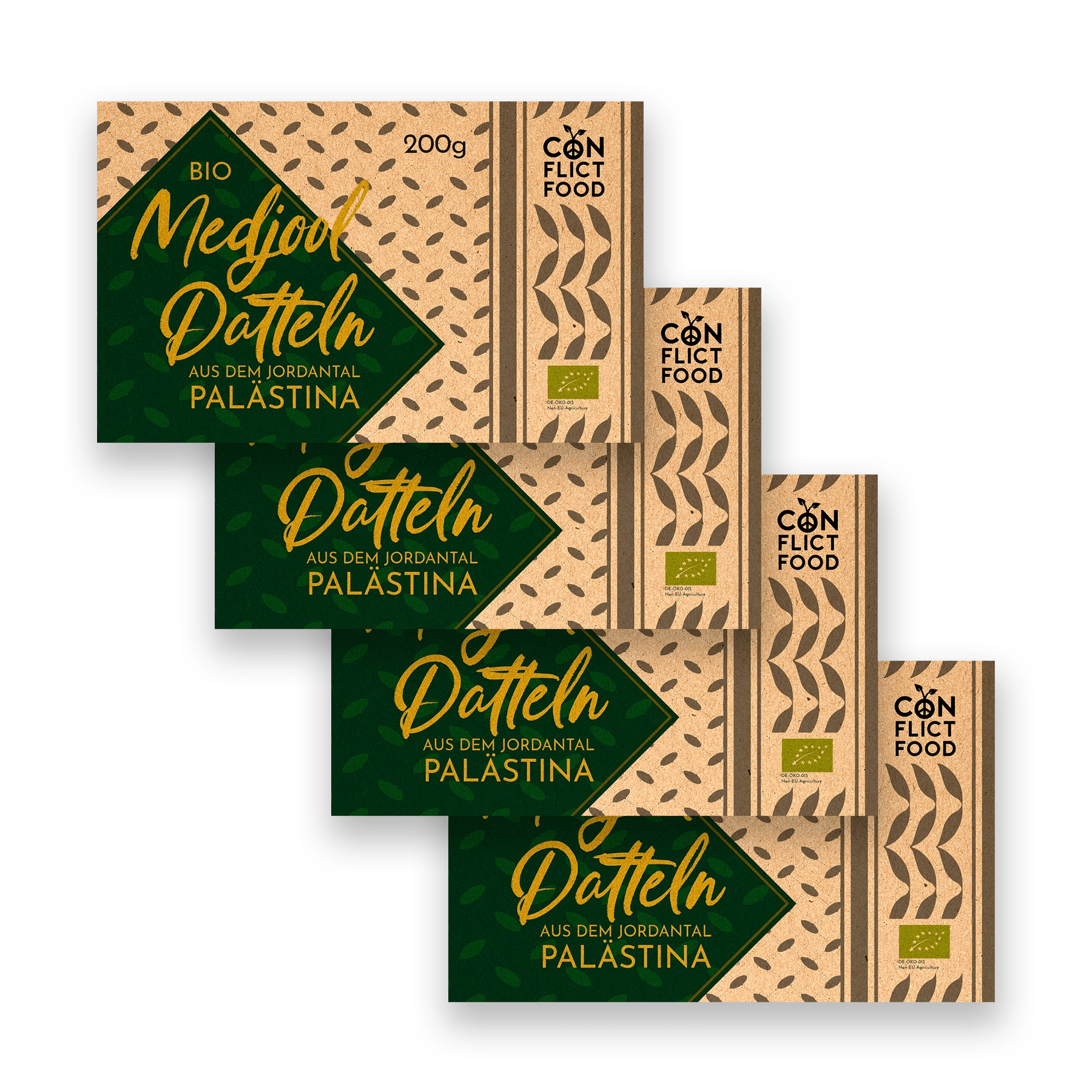 Gold des Jordantals – 4x Bio - Medjool Datteln - Conflictfood