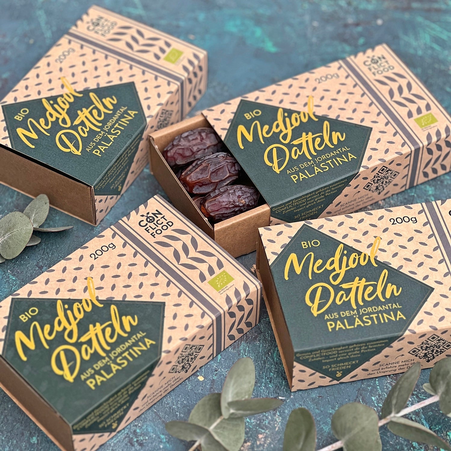 Gold des Jordantals – 4x Bio - Medjool Datteln - Conflictfood